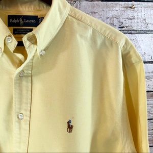 🐎 POLO Ralph Lauren Yellow Button Down Shirt 👔